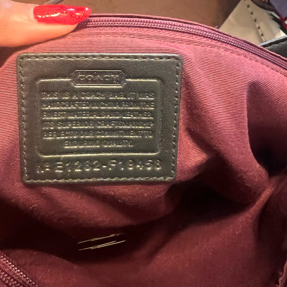 Coach Purse Signature tan with coach signature